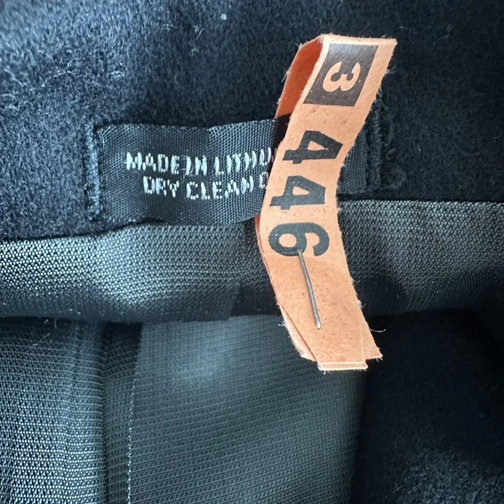 Oscar de la Renta Men's Blazer Jacket 44 R Black Wool Cashmere Nylon Old Money - Picture 8 of 10